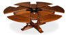 Walnut Jupe Dining Table, Ex-Large, by Sarreid, 80" length x 80" width x 30" height thumbnail 2