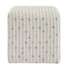 Joie White Chenille Ottoman, by Uttermost, 18" width x 18" height x 18" depth thumbnail 5