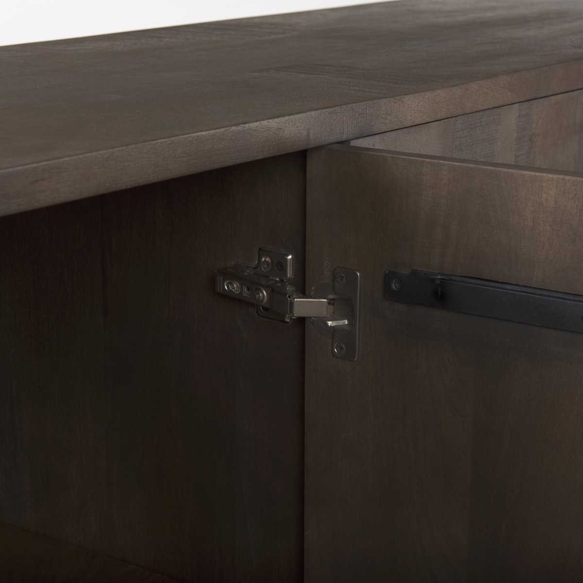 West  Wooden Angular Sideboard, Sideboards & Buffet by Mercana, 82" length x 18" width x 34" height View 12