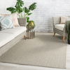 Iver Indoor/ Outdoor Solid Light Gray Area Rug thumbnail 2