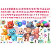 Cocomelon Giant Wall Decals With Alphabet, by York Wall, 3' length x 1'5.25" width x 1.23" depth thumbnail