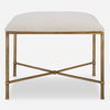 Avenham Small Gold Framed Bench thumbnail 0