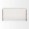 Savannah White Fir Veneer with Gray Metal 6-Drawer Sideboard, Sideboards & Buffet by Mercana, 62.6" length x 15.75" width x 31.5" height thumbnail 6