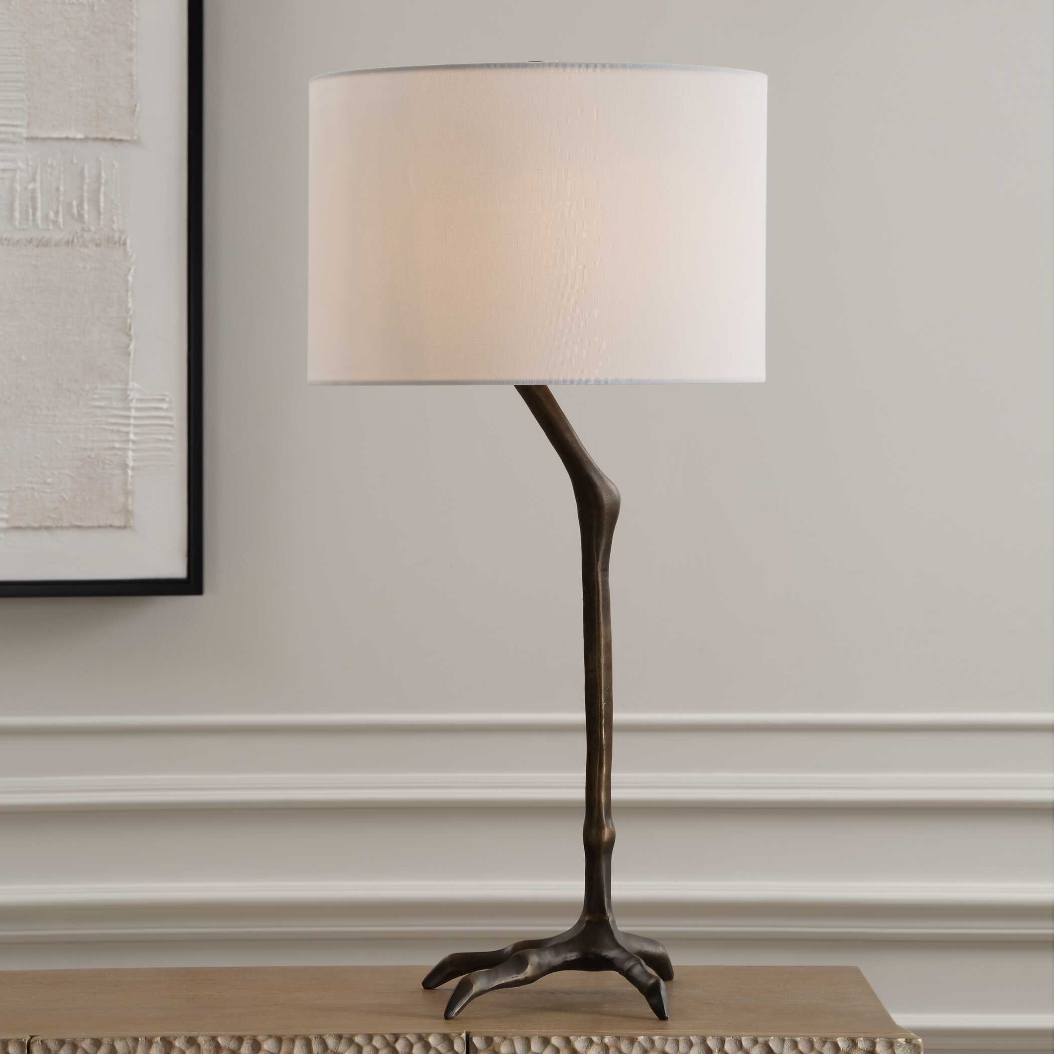 Perch Bird-Leg Table Lamp, by Uttermost, 15" width x 31" height x 15" depth View 5