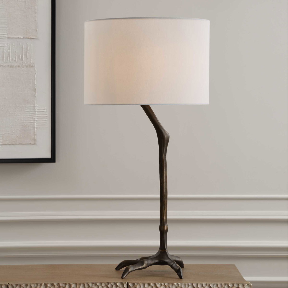 Perch Bird-Leg Table Lamp, by Uttermost, 15" width x 31" height x 15" depth View 5