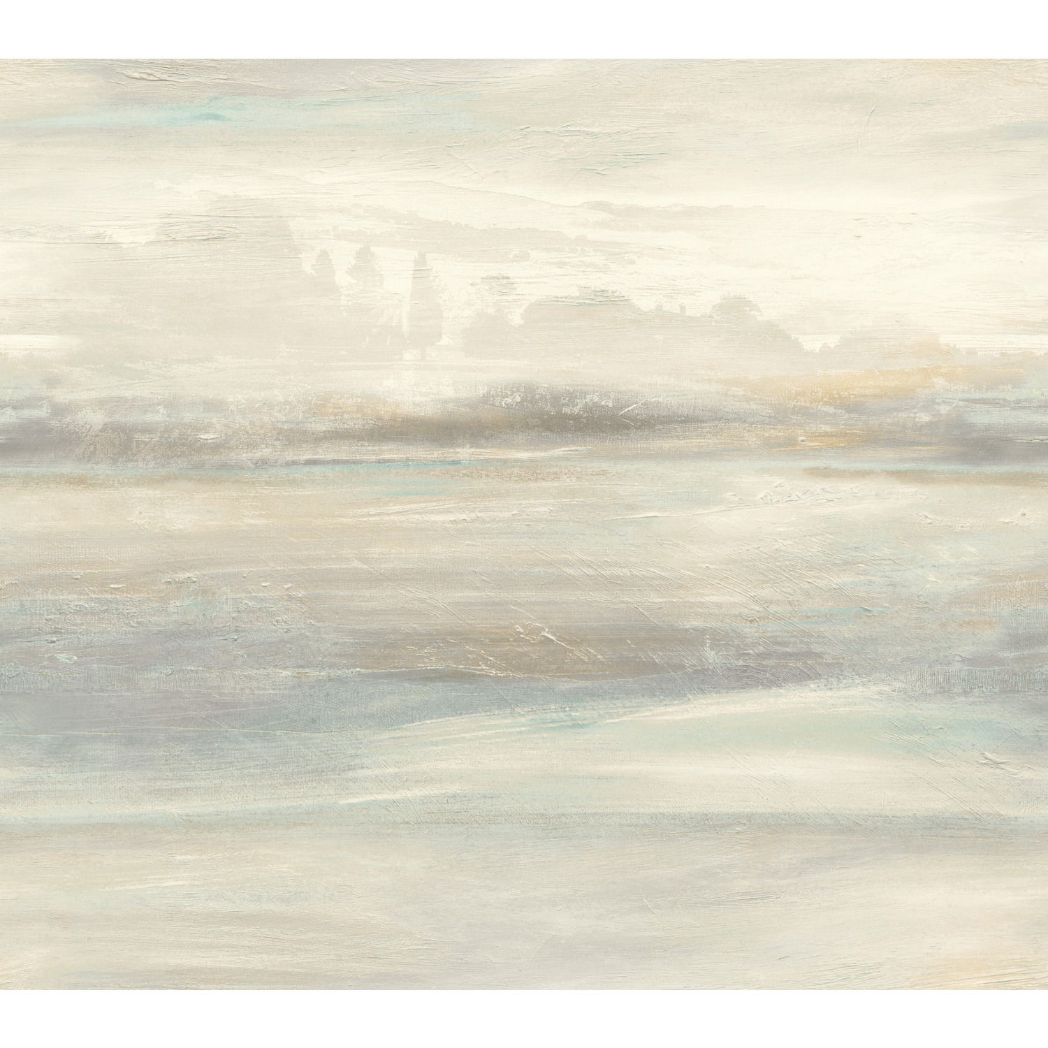 Soothing Mists Scenic Light Blue Wallpaper, by York Wall, 27' length x 2'3" width x 0.02" depth View 1