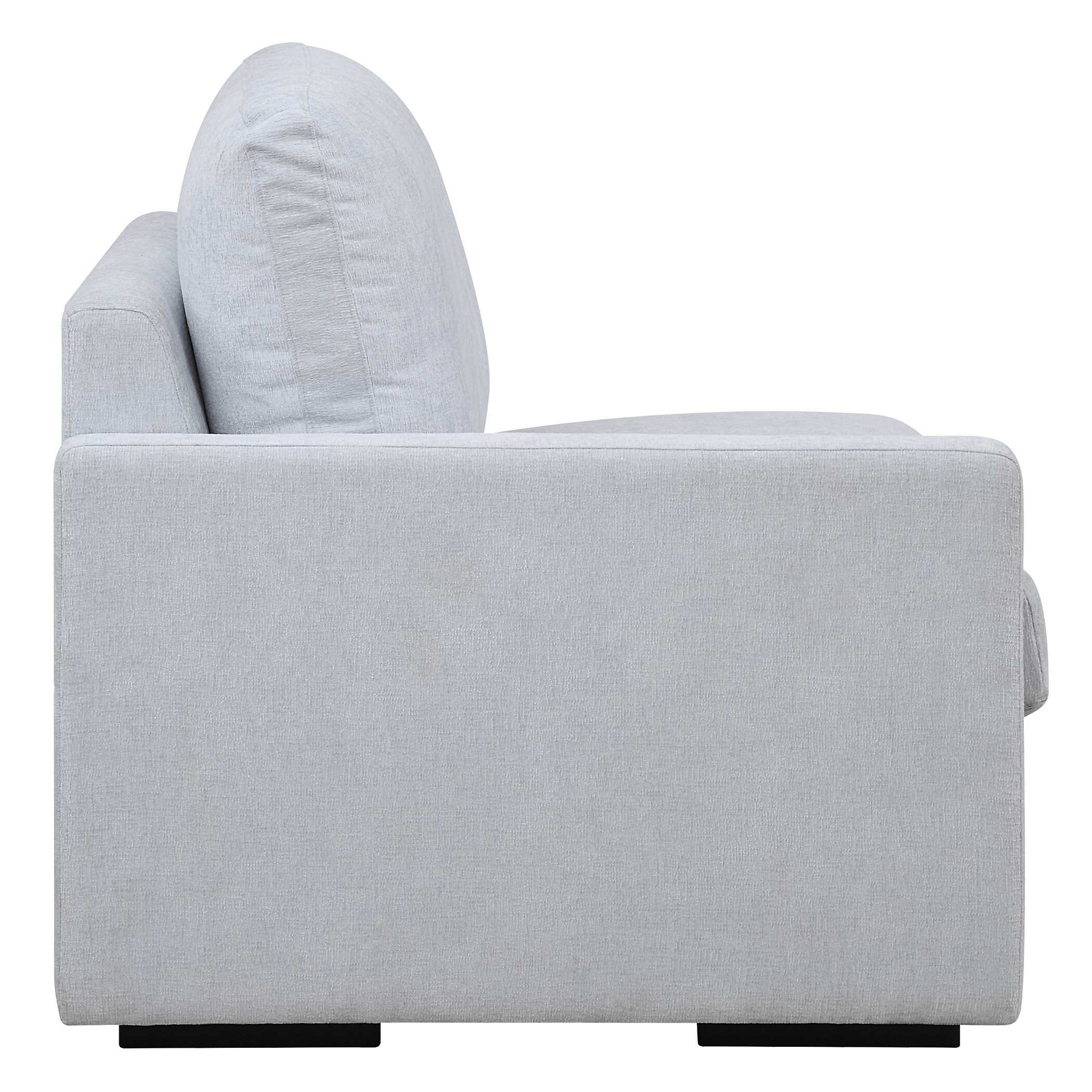 Refuge Cloud Blue Left Arm Facing Sofa large image 