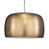 Lemont Hammered Brass 1 Light Pendant, Ceiling Light by Uttermost, 24" width x 15.5" height x 24" diameter x 24" depth thumbnail 3