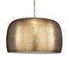 Lemont Hammered Brass 1 Light Pendant, Mini Light Pendant by Uttermost, 24" width x 15.5" height x 24" diameter x 24" depth thumbnail 3
