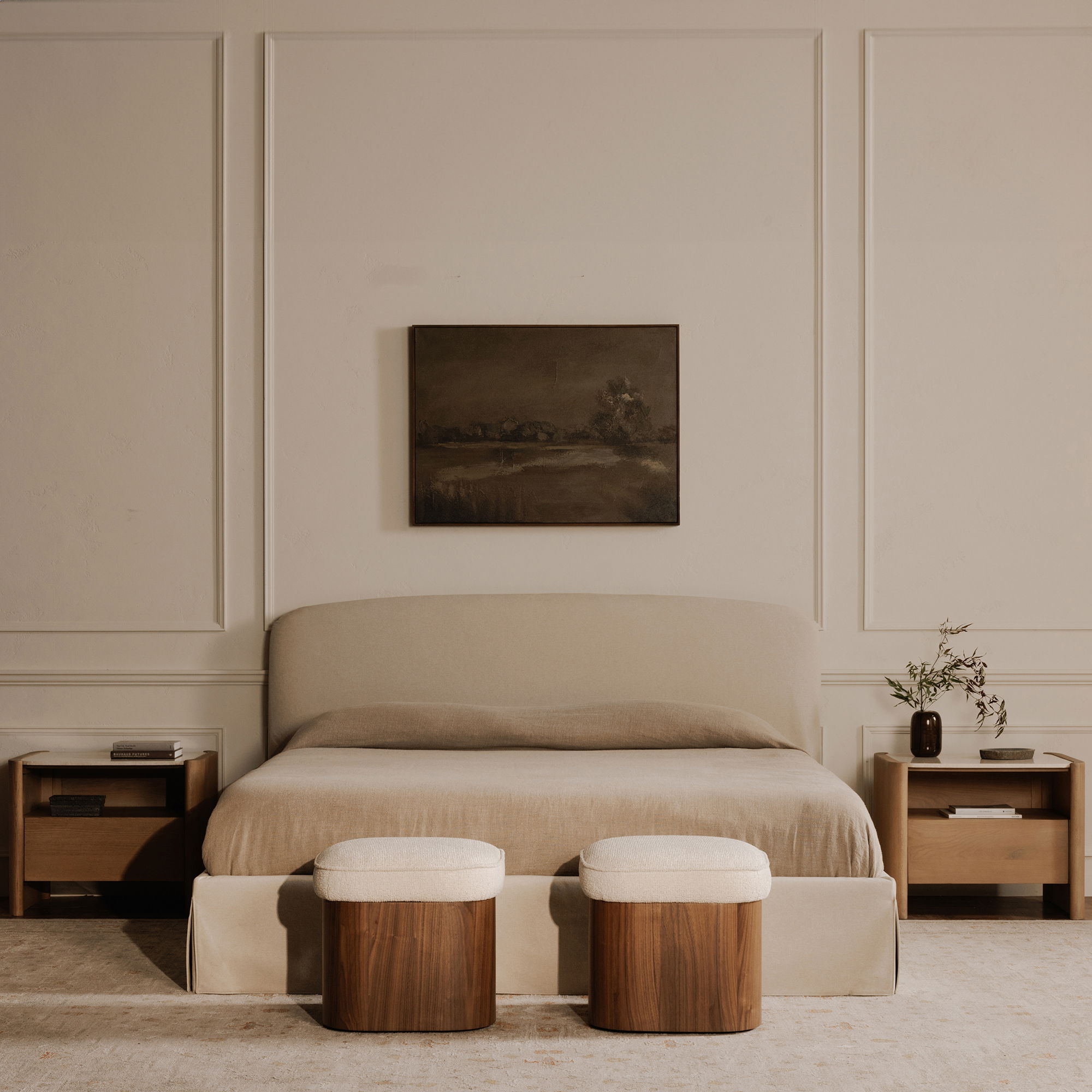 Sonny Stool Walnut large image 