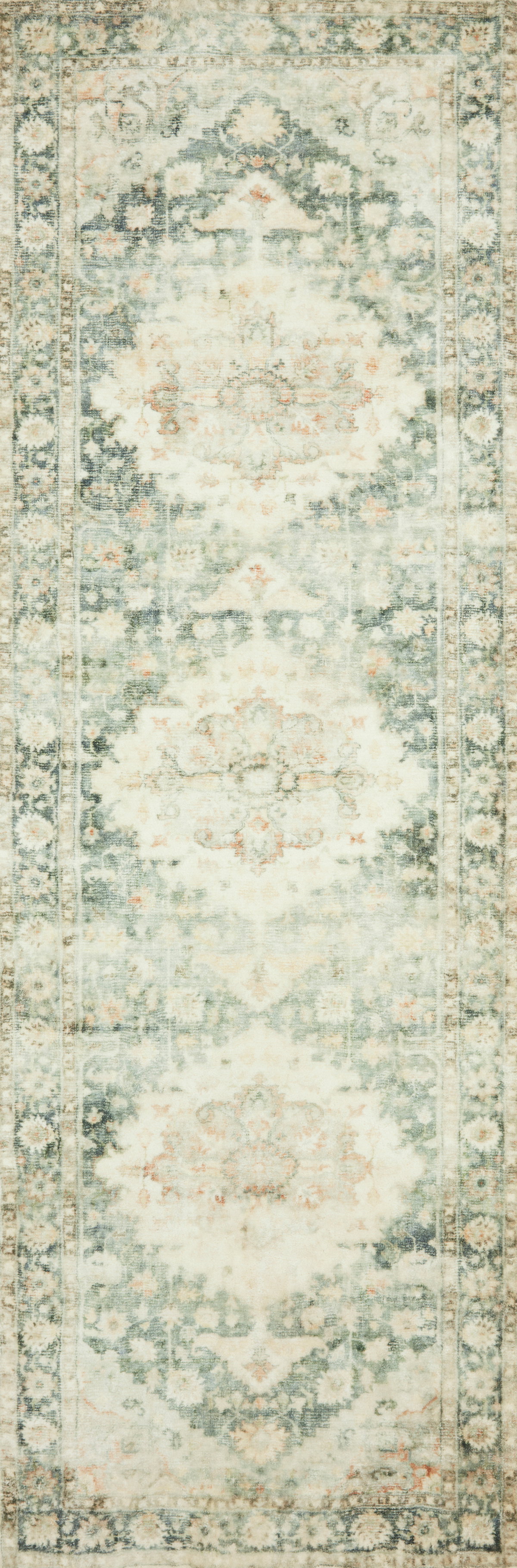 Loloi Rosette Rug, 2'6" length x 7'6" width View 7