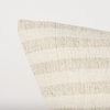 Jace Cream with Beige Stripe Linen-Cotton Square Decorative Pillow Cover, by Mercana, 22" length x 22" width x 0.2" height thumbnail 8