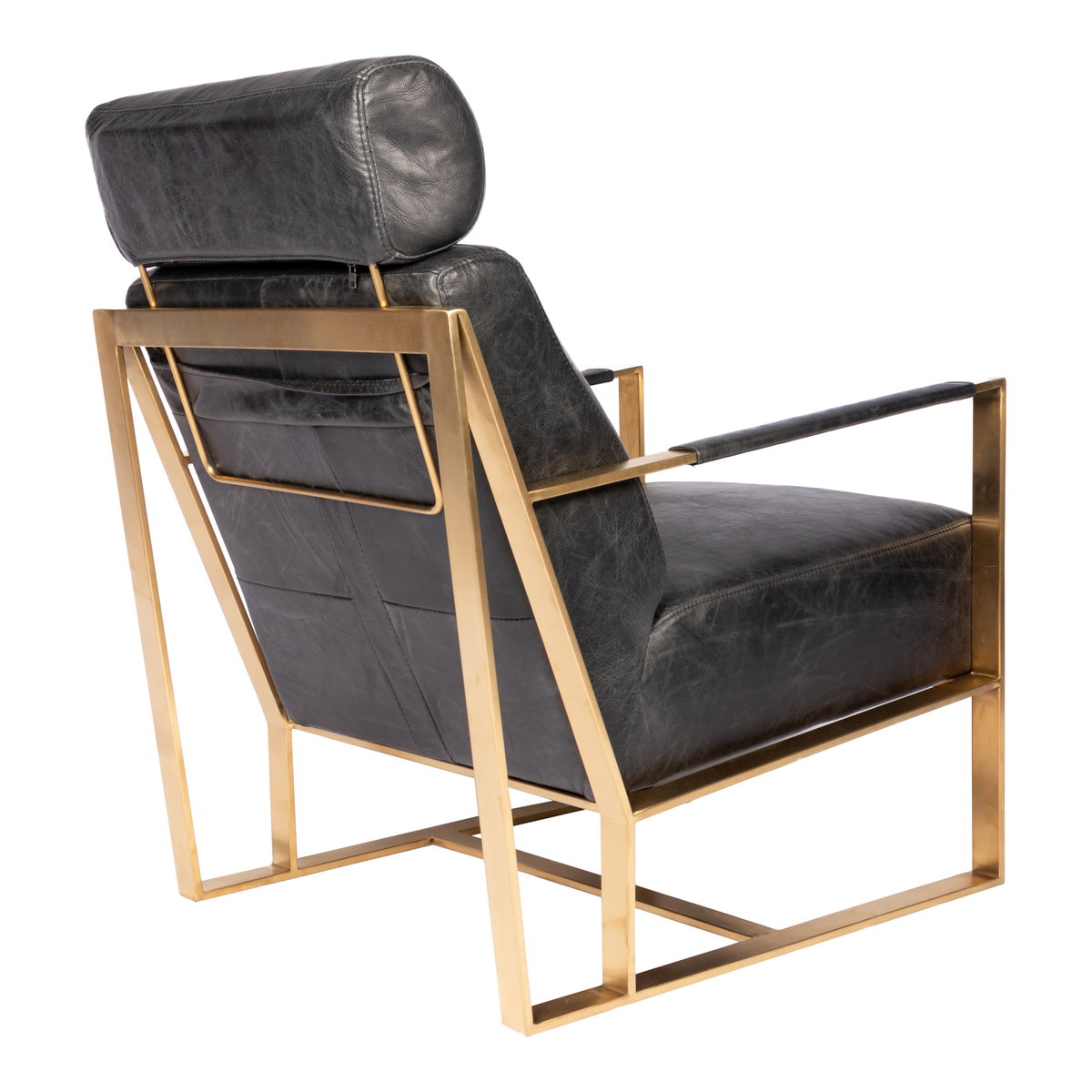 Paradiso Chair Black, Accent Chair by Moe's Home, 24.5" width x 38.5" height x 34.5" depth View 4