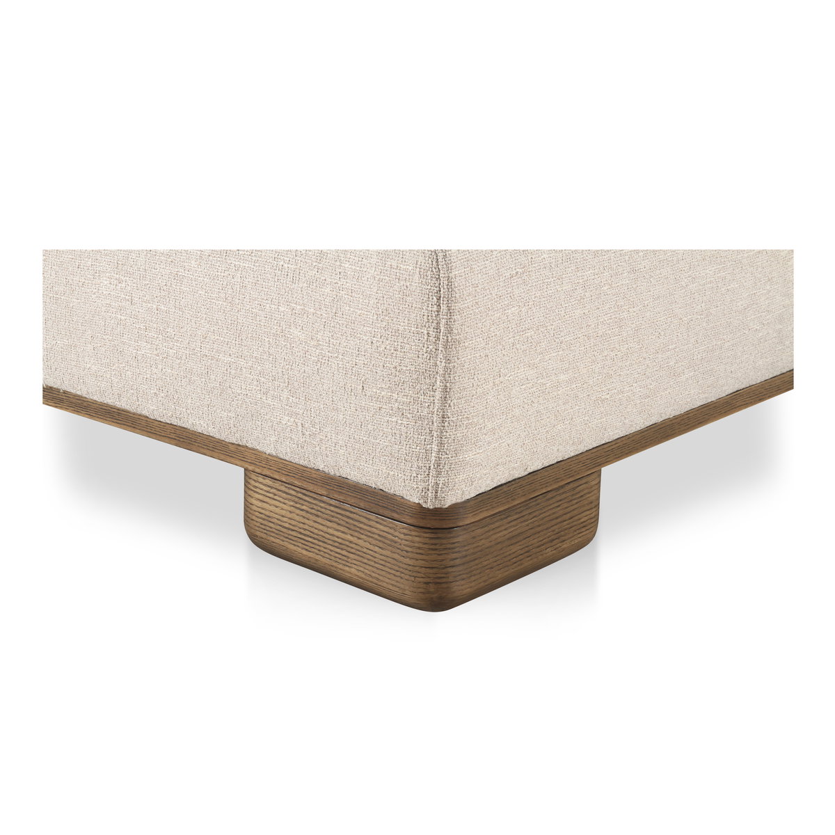 June Slipper Chair Oatmeal, Accent Chair by Moe's Home, 35" width x 30" height x 40" depth View 7
