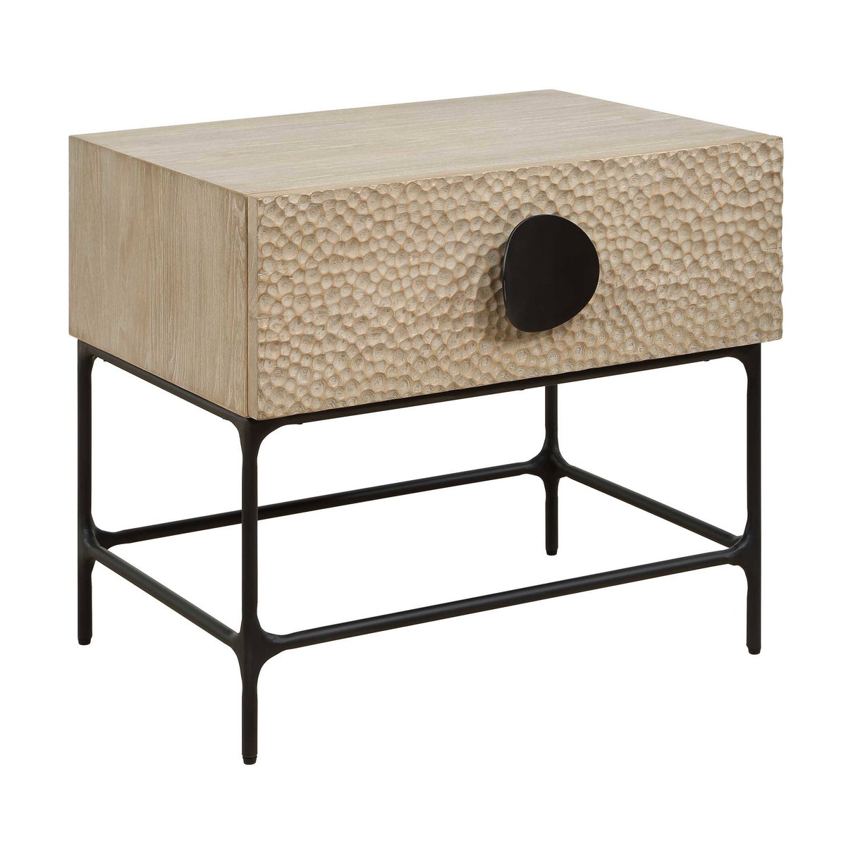 Lunar Wooden Side Table, Side & End Table by Uttermost, 26" width x 23" height x 19" depth View 4