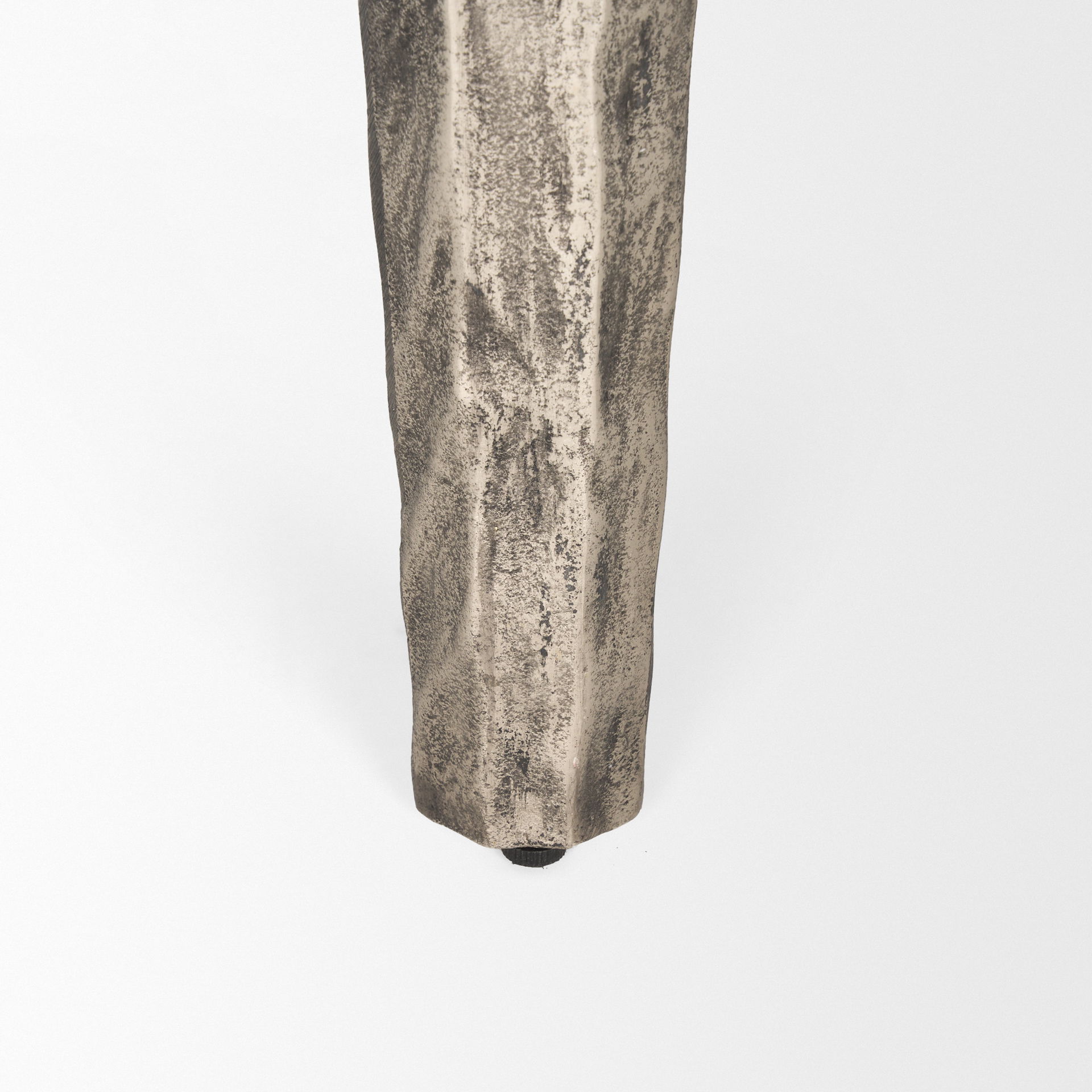 Randy Silver Nickel Cast Aluminum Metal Coffee Table, by Mercana, 37.8" length x 18.9" width x 37.8" height View 8