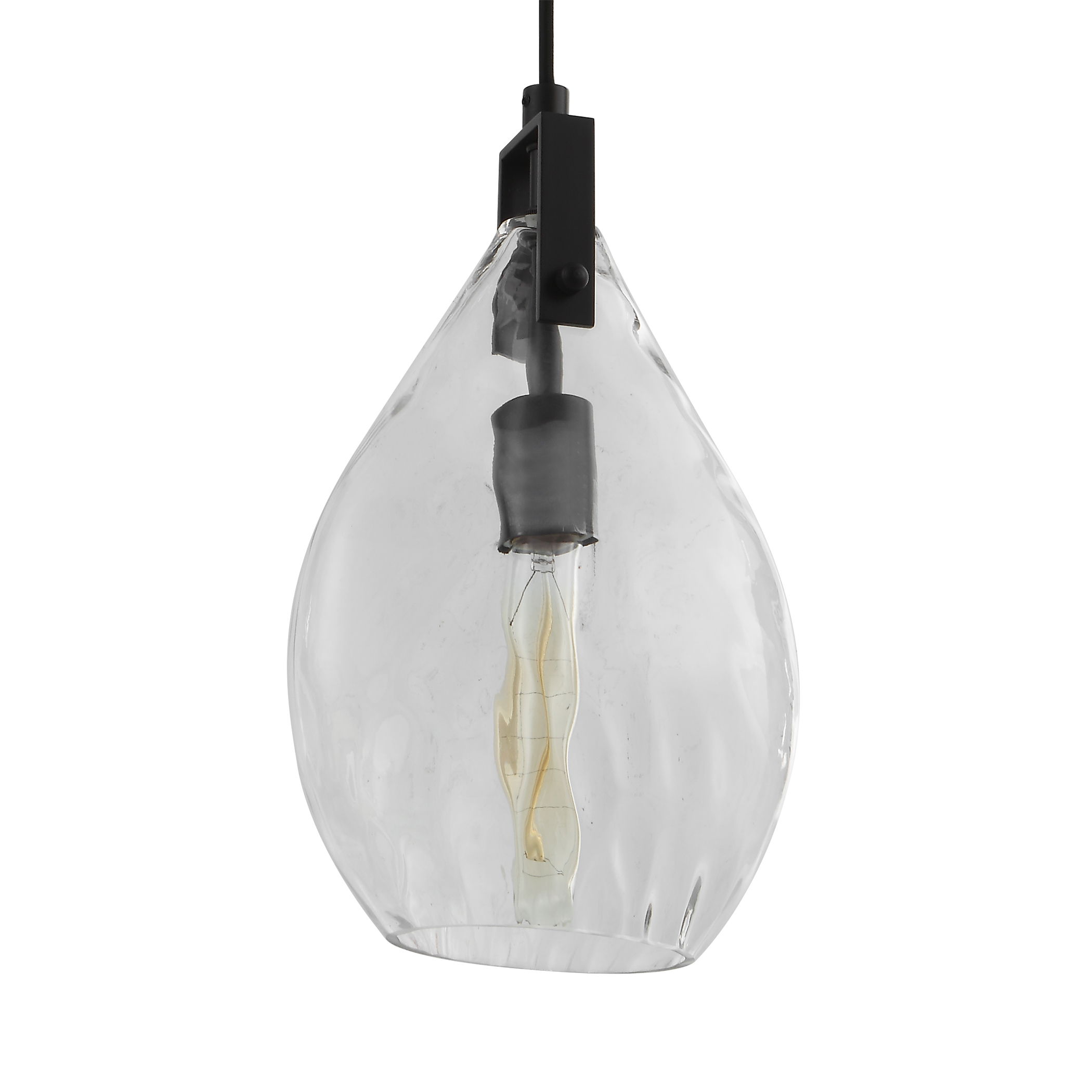 Campester 1 Light Watered Glass Mini Pendant large image 