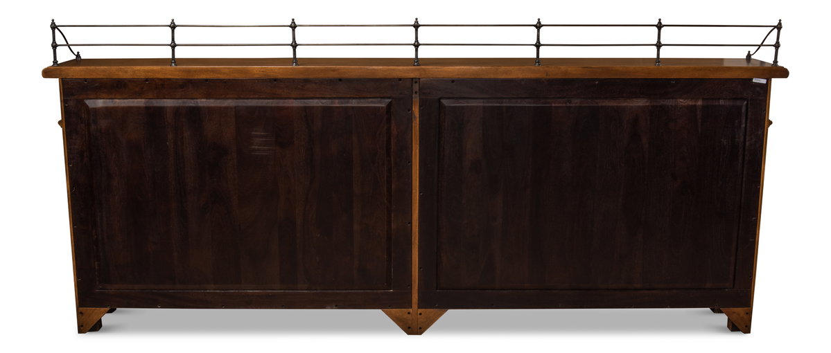 Covent Gardens Sideboard  Fruitwood, by Sarreid, 1' length x 8' width x 3'7" height View 3