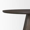 Jovani 60' Round Pedestal Dining Table | Modern | Dark Brown Wood | Seats 6, by Mercana, 60" length x 60" width x 30" height thumbnail 9
