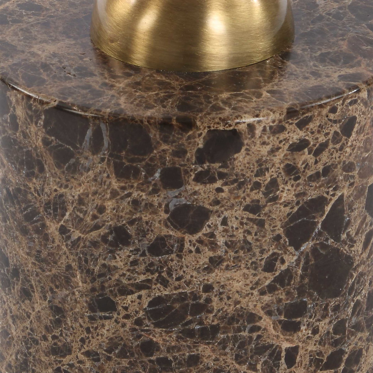 Verlin Brass Drink Table, Side & End Table by Uttermost, 10" width x 21.75" height x 10" depth View 6