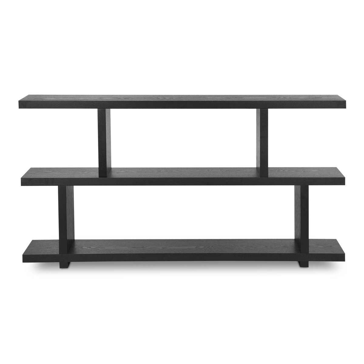 Miri Shelf Small Black, Shelving & Bookcase by Moe's Home, 63" width x 32.67" height x 11.5" depth View 1