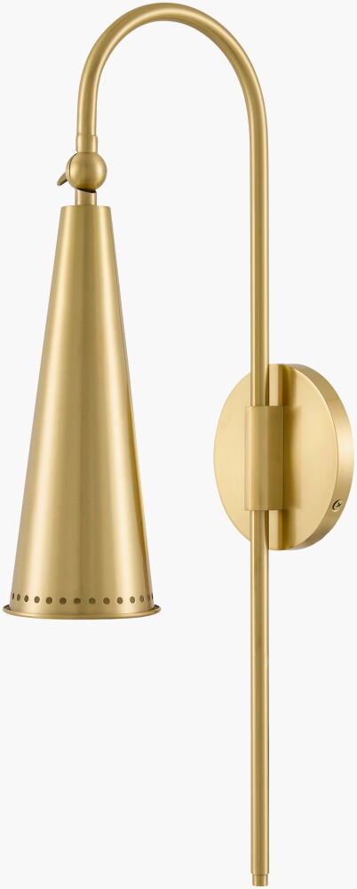 Nolure Wall Sconce, by Surya, 8" length x 4" width x 21" height