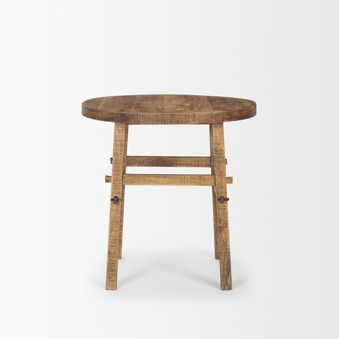 Rosie Large Brown Wood End Table