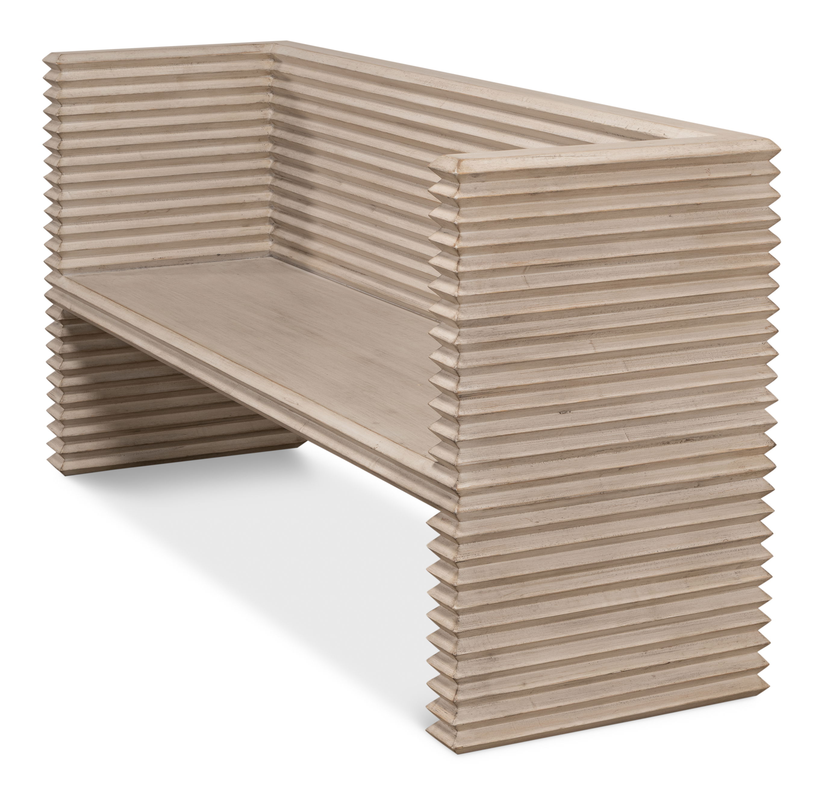 Stacked Bench, Stone Grey large image 