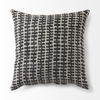 Miriam 18L x 18W Beige and Black Fabric Patterned Decorative Pillow Cover thumbnail 7