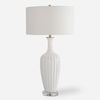 Strauss White Ceramic Table Lamp thumbnail 0