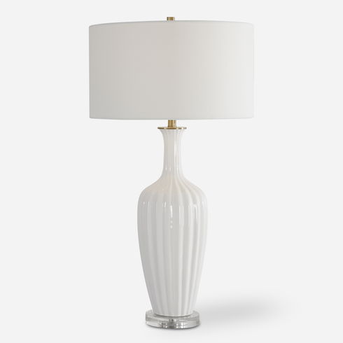 Strauss White Ceramic Table Lamp