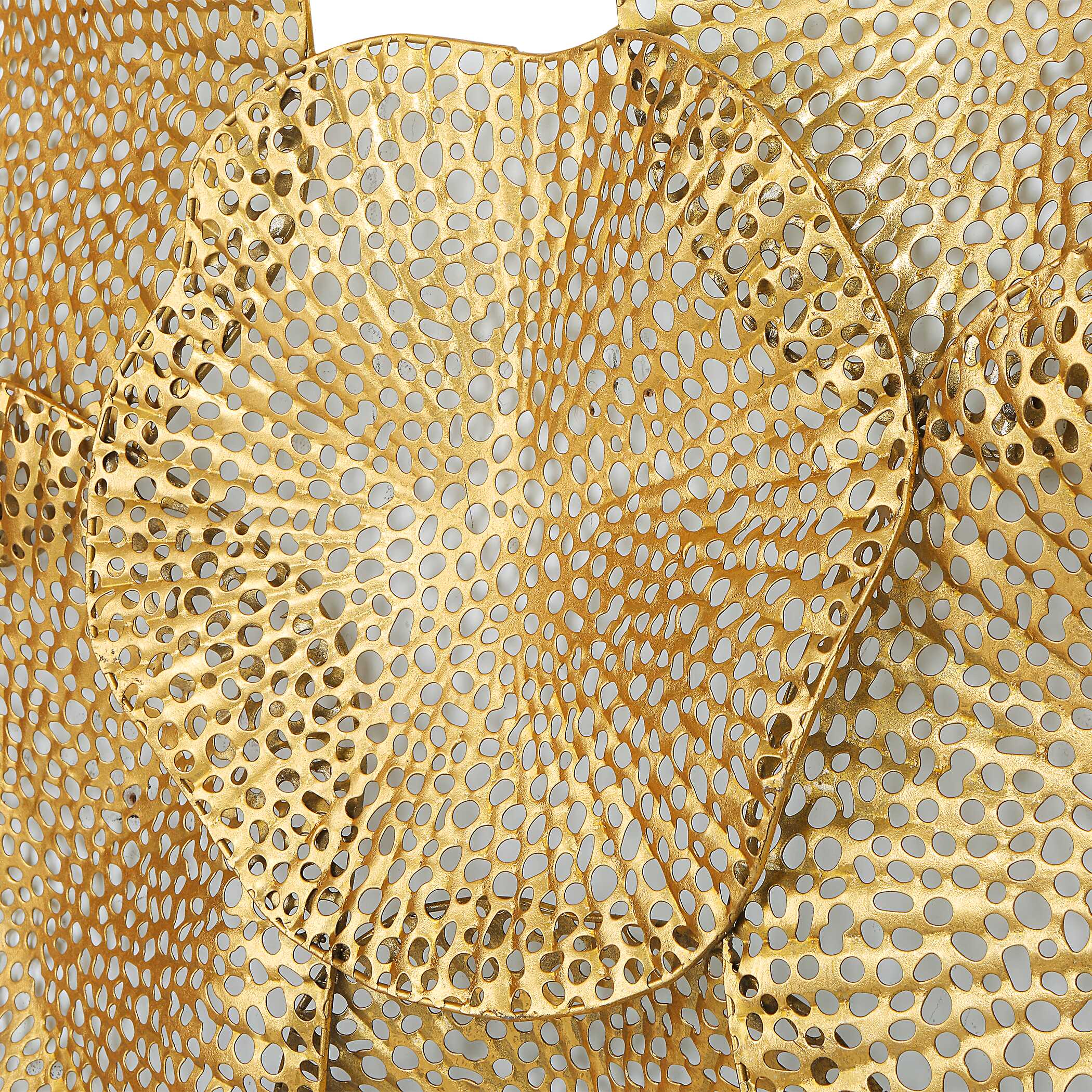 Ripley Gold Metal Wall Art, Sculptural Wall Art by Uttermost, 47" width x 31" height x 3" depth View 6