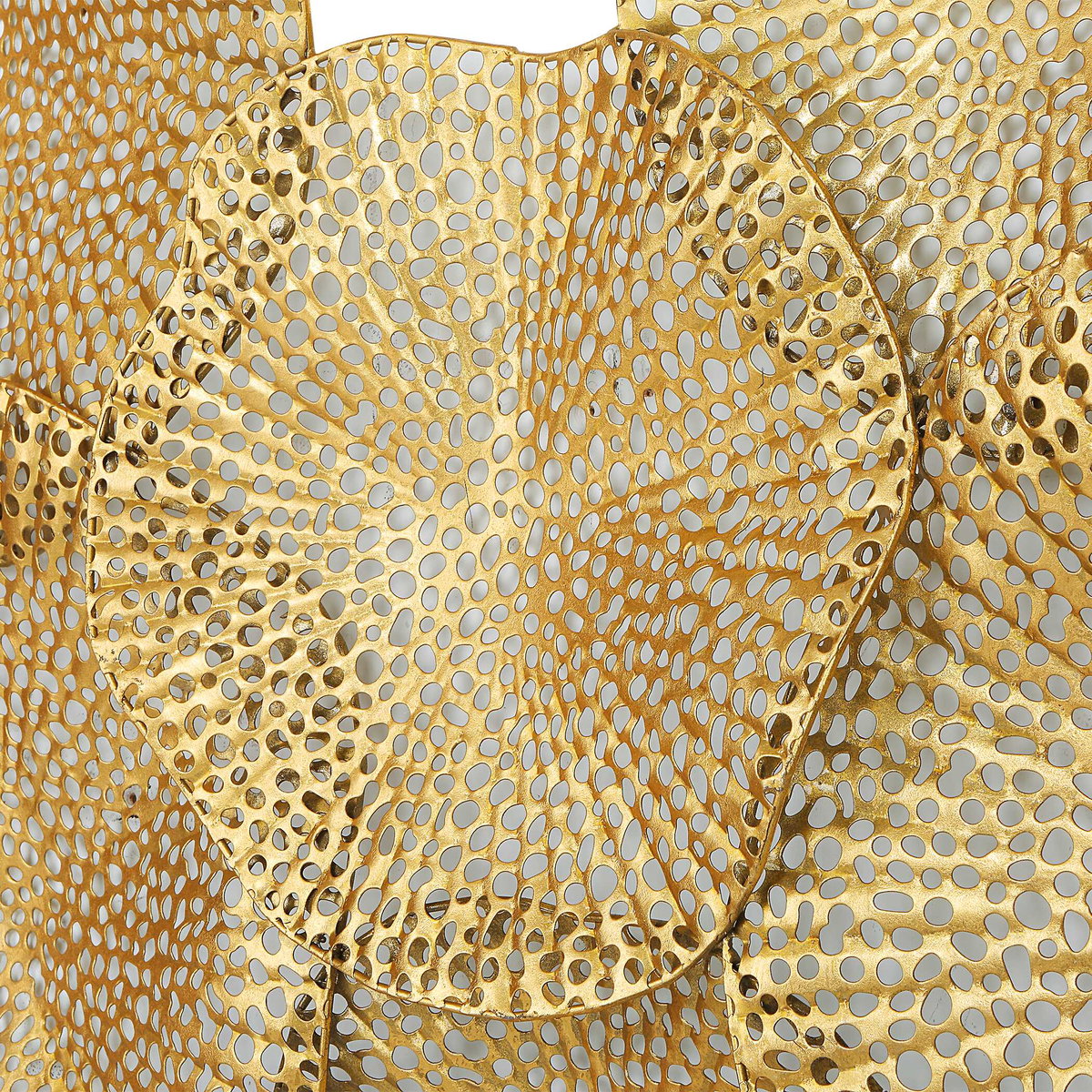 Ripley Gold Metal Wall Art, Sculptural Wall Art by Uttermost, 47" width x 31" height x 3" depth View 6