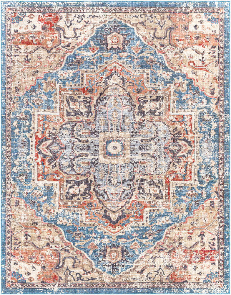 Daytona Beach Machine Woven Rug, by Surya, 1'3.75" length x 1'3.75" width