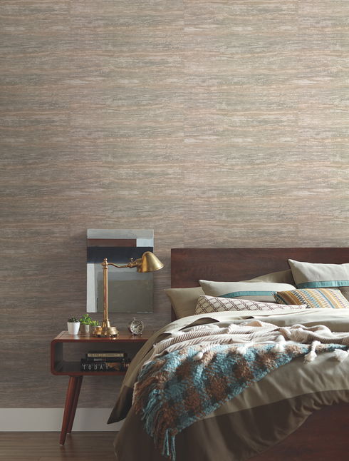 Painterly Grey & Beige Wallpaper