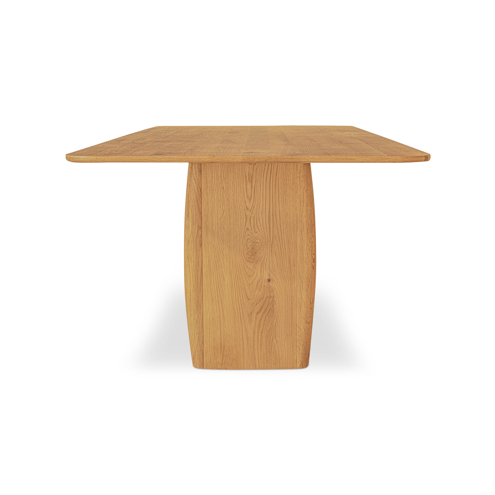 Winston Dining Table Rustic Oak, by Moe's Home, 97" width x 30" height x 42" depth View 3