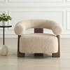 Lennox Shearling Accent Chair, by Uttermost, 38" width x 27" height x 31.5" depth thumbnail 2