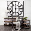 Trey I 80L x 16W Brown Wood and Black Iron Console Table thumbnail 3