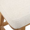 Klismos Off-White Fabric Counter Stool thumbnail 6