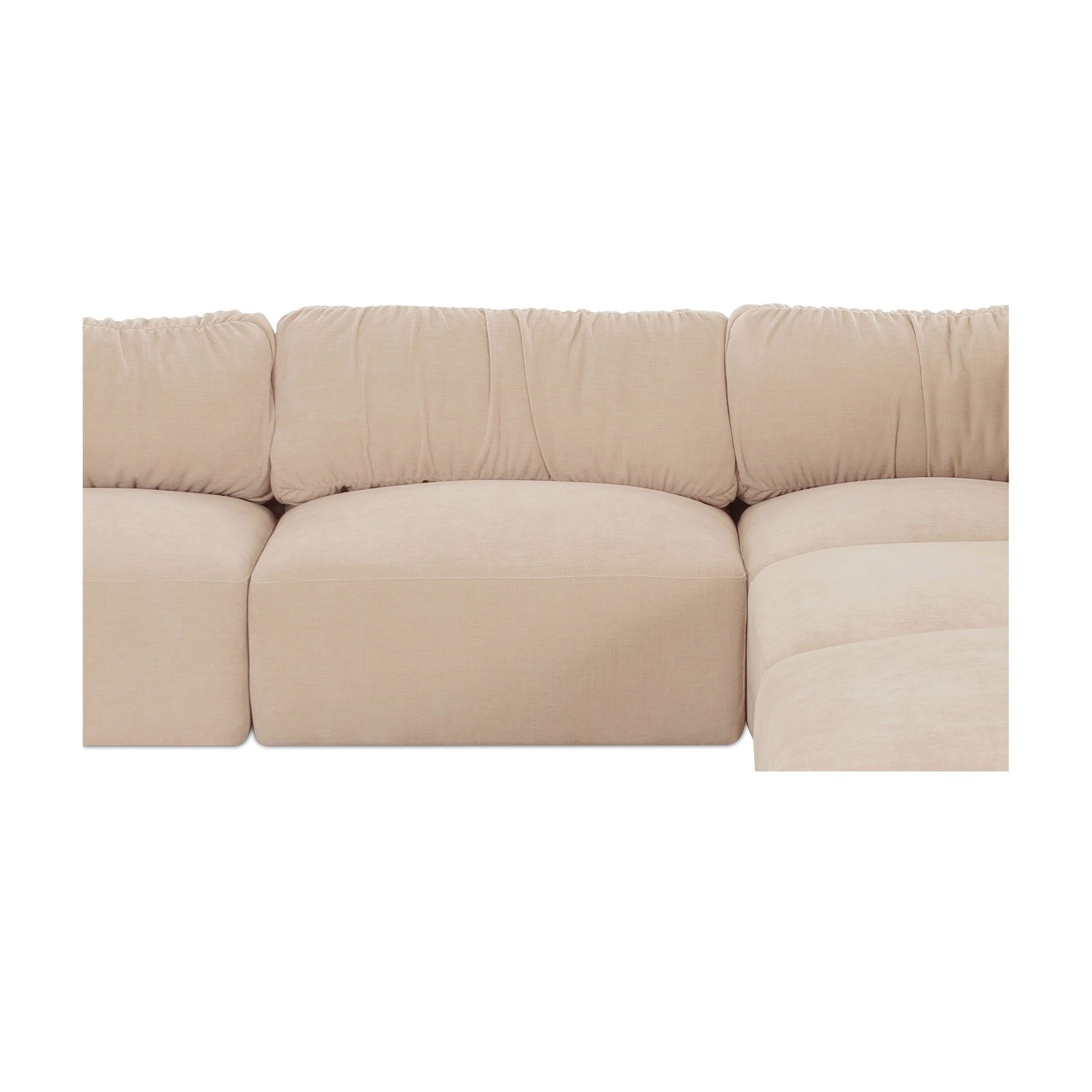 Matina Dream Modular Sectional Oatmeal, Sectional Sofa by Moe's Home, 118" width x 30.7" height x 118" depth View 6