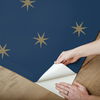 Star Splendor Navy & Metallic Gold Peel & Stick Wallpaper thumbnail 10