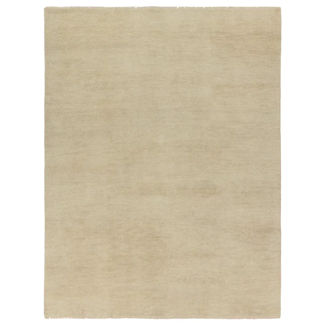 Jaipur Living Origin SAG17 Handknotted Solid Cream Area Rug (6'x9') large image 