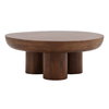 Bruce Coffee Table Brown, by Dovetail, 40" width x 16" height x 40" depth thumbnail 1