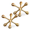 Harlan Brass Objects Set/2, Tabletop Decor by Uttermost, 6.5" width x 5.5" height x 6.5" depth thumbnail 1