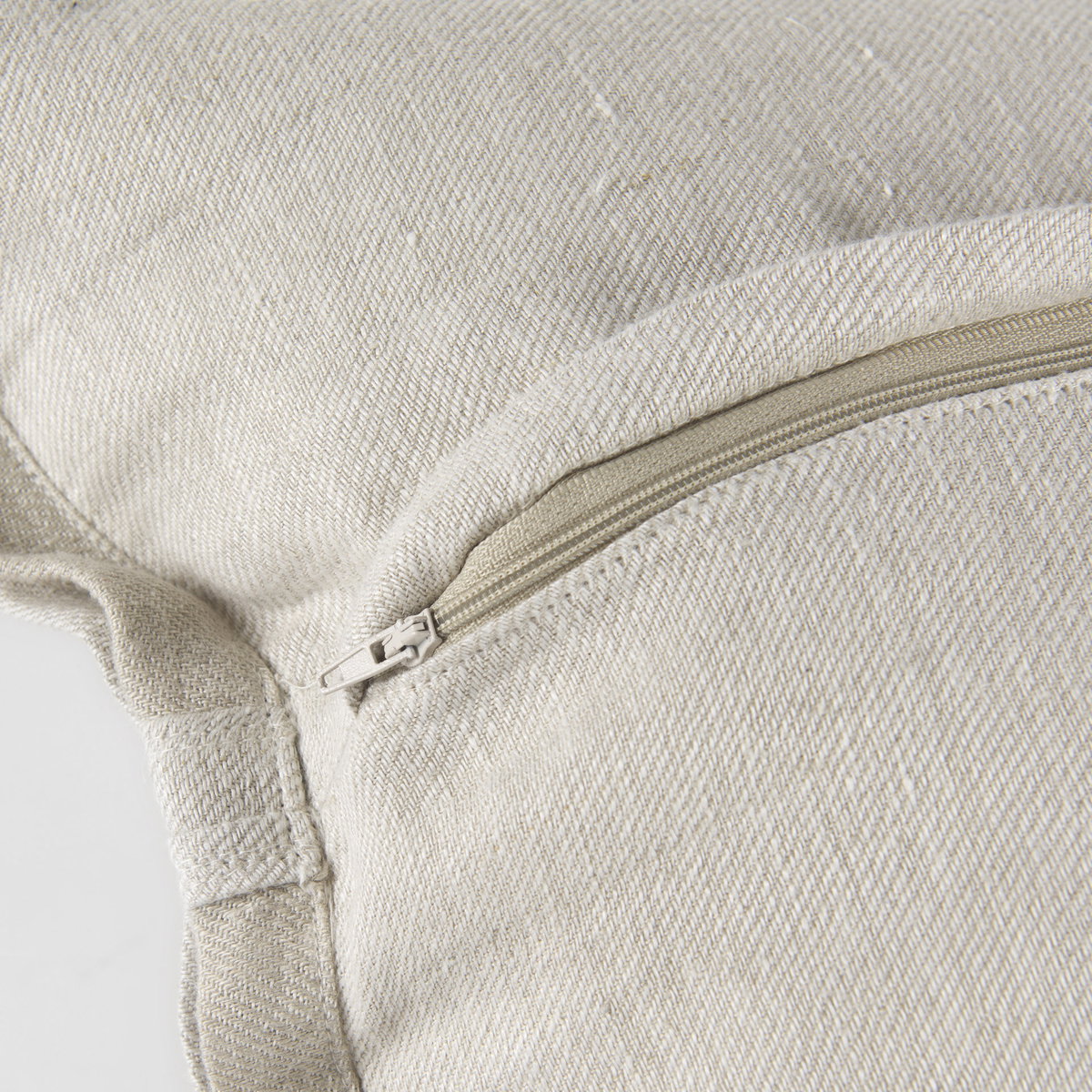 Mae 20L x 20W Beige Fabric Pillow Cover, Decorative Pillow by Mercana, 20" length x 20" width x 0.2" height View 11
