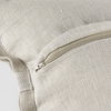 Mae 20L x 20W Beige Fabric Pillow Cover, Decorative Pillow by Mercana, 20" length x 20" width x 0.2" height thumbnail 11