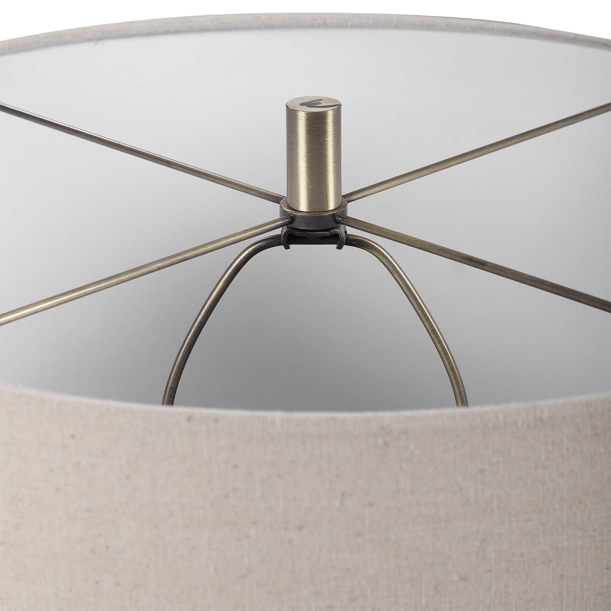 Prospect Striped Accent Lamp, by Uttermost, 1'5" width x 1'10" height x 1'5" depth View 8