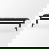 Arvin  Black Wooden Bench, Benche by Mercana, 59.06" length x 17.72" width x 18.11" height thumbnail 2