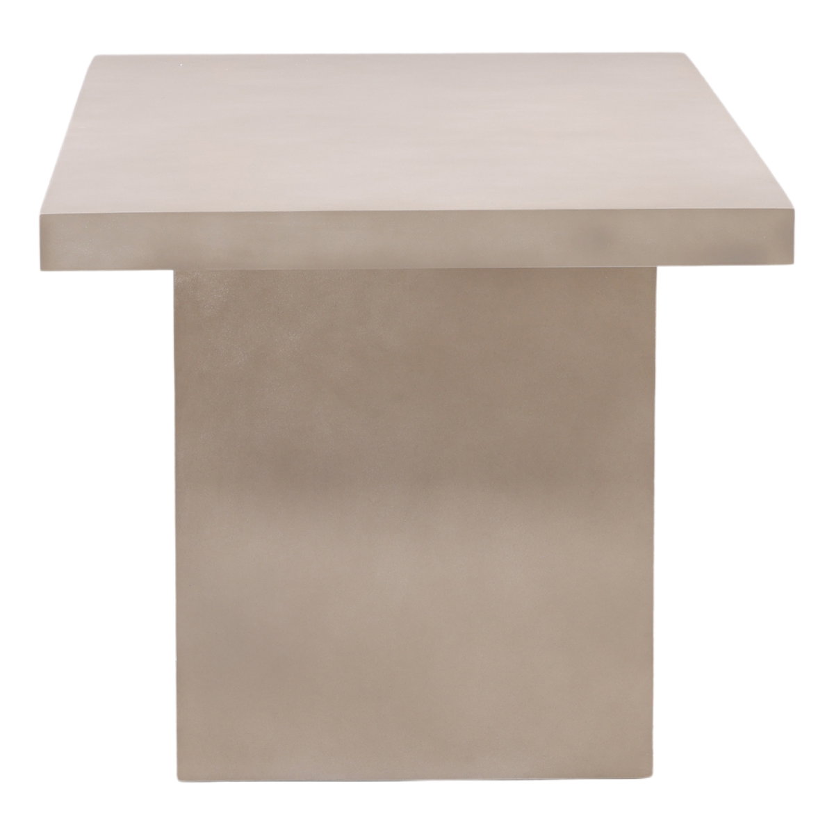 Santino Outdoor Dining Table Sand, by Dovetail, 78.75" width x 30.1" height x 35.3" depth View 3