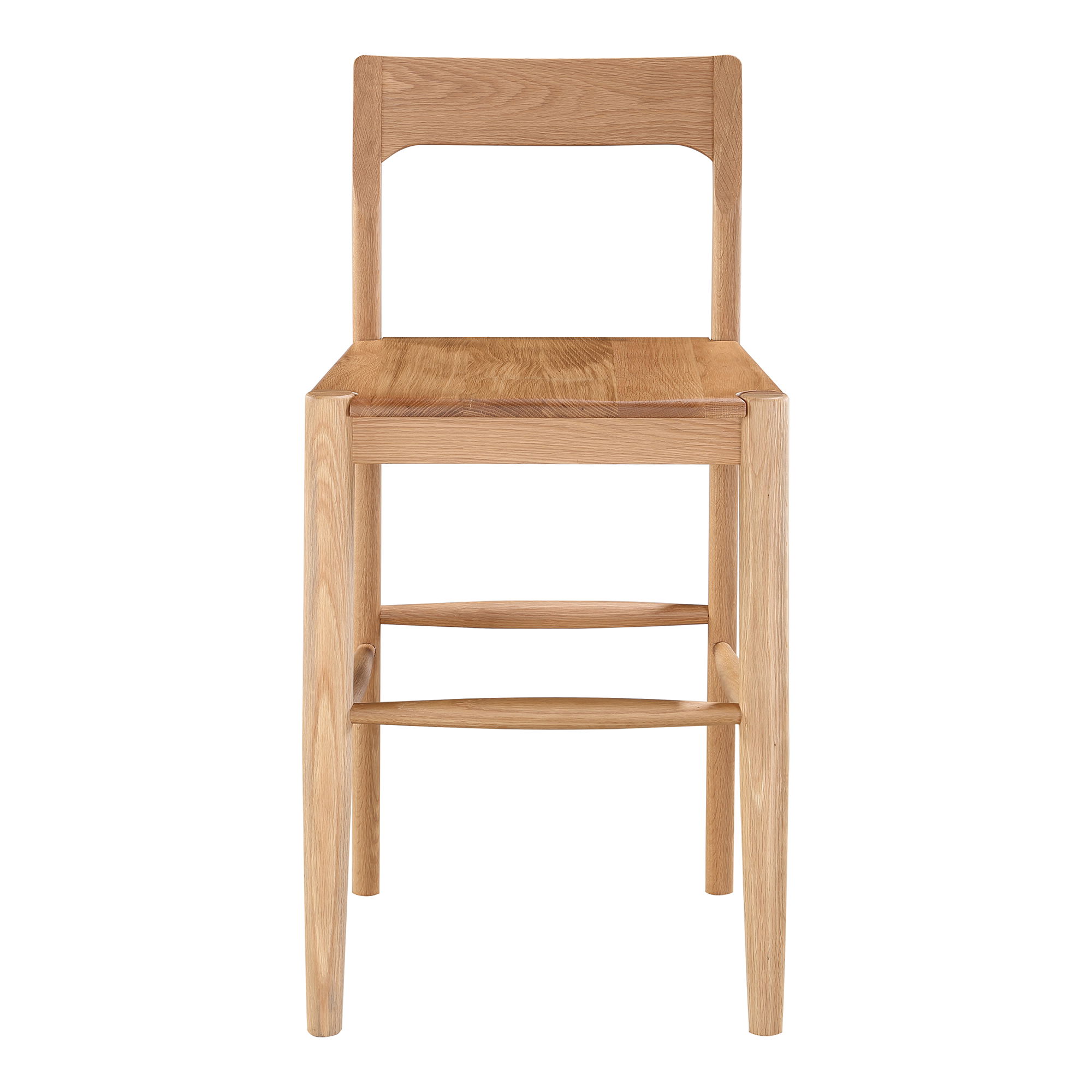 Owing Counter Stool Natural Oak, Counter & Bar Stool by Moe's Home, 19.5" width x 38" height x 20" depth View 1